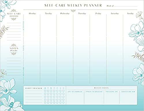 Selfcare Weekly Planner Notepad