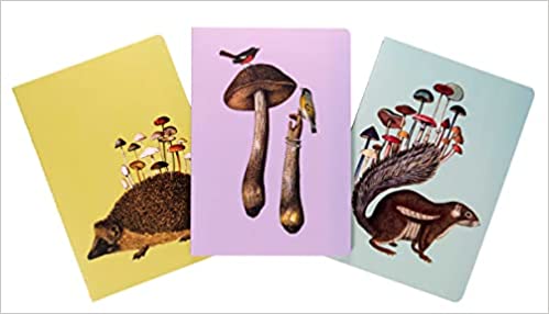 Art Of Nature Fungi Sewn Notebook Collection Set Of 3