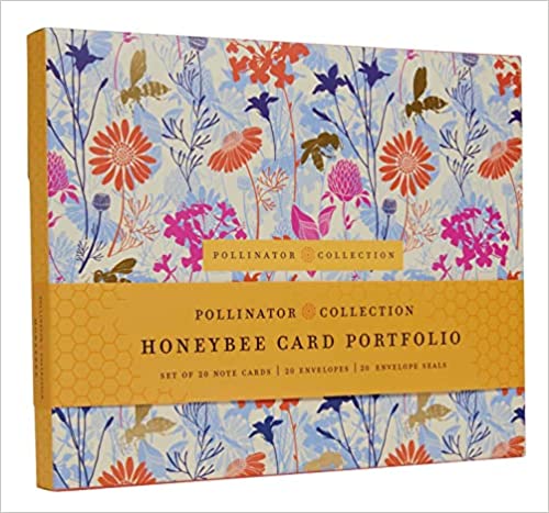 Honeybee Card Portfolio Set (set Of 20 Cards) (pollinator Collection)