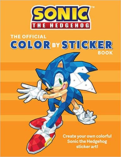 Sonic The Hedgehog The Official Color By Sticker Book Sonic Activity Book