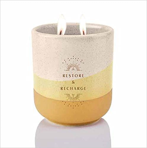 Recharge Scented Ceramic Candle (luminaries Gift)
