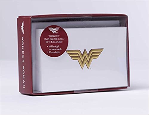 Dc Comics Wonder Woman Foil Gift Enclosure Cards Set Of 10