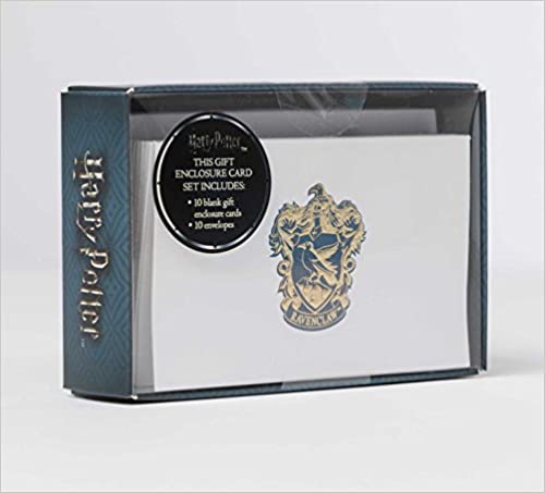 Harry Potter Ravenclaw Foil Gift Enclosure Cards Set Of 10