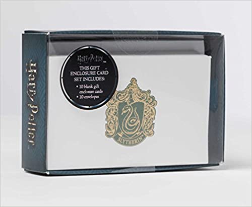 Harry Potter Slytherin Foil Gift Enclosure Cards Set Of 10