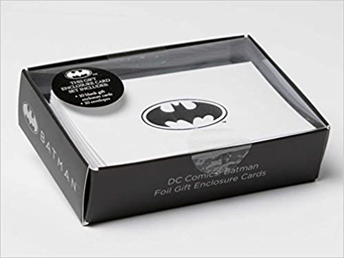Dc Comics Batman Foil Gift Enclosure Cards Set Of 10