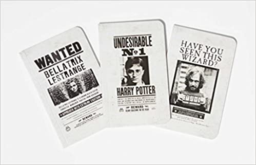 Harry Potter Wanted Posters Pocket Notebook Collection Set Of 3