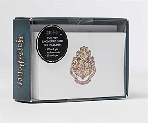 Harry Potter Hogwarts Foil Gift Enclosure Cards Set Of 10