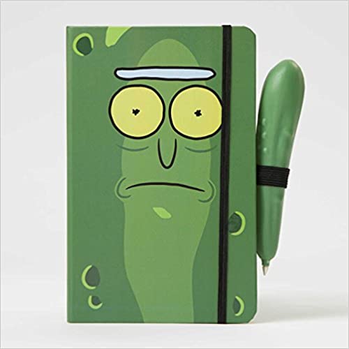 Rick And Morty Pickle Rick Hardcover Ruled Journal With Pen
