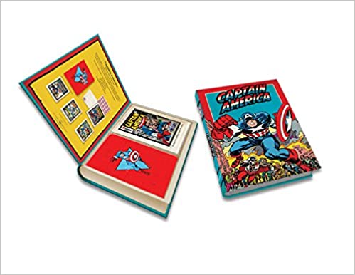 Marvel Captain America Deluxe Note Card Set With Keepsake Book Box