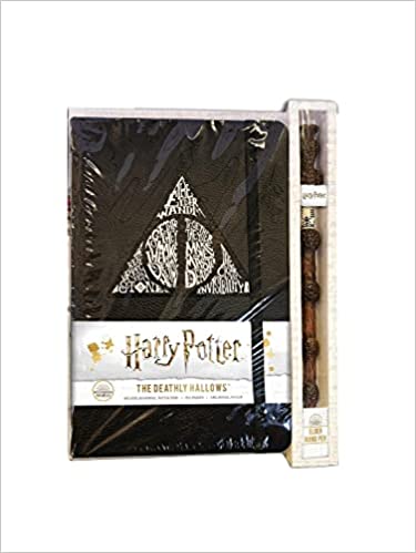 Harry Potter Deathly Hallows Hardcover Journal And Elder Wand Pen Set