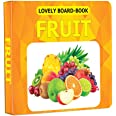 Fruit Board Book For Children Age 0 -2 Years | Easy To Hold Early Learning Picture Book To Learn Fruit- Lovely Board Book Series