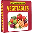 Vegetables Board Book For Children Age 0 -2 Years | Easy To Hold Early Learning Picture Book To Learn Vegetables- Lovely Board Book Series