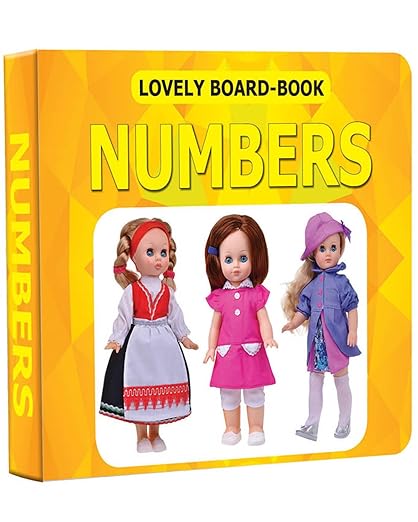 Numbers Board Book For Children Age 0 -2 Years | Easy To Hold Early Learning Picture Book To Learn Numbers- Lovely Board Book Series