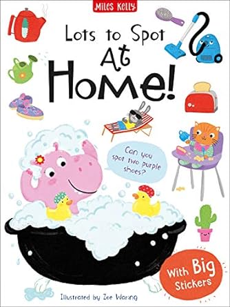 Lots To Spot Sticker Book: At Home!