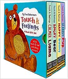 My First Behaviours Touch & Feelings 4 Books Gift Box Set By Naira Wilson - Ages 0-5 - Board Book