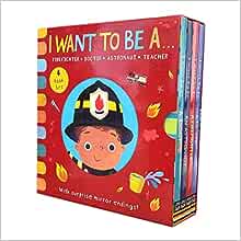 I Want To Be A... Series 4 Books With Surprise Mirror Ending!