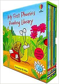 Usborne My First Phonics Reading Library 15 Books Collection Box Set (phonics Readers) (with Free Audio Online)