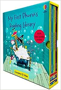Usborne My First Phonics Reading Library 12 Books Collection Box Set (phonics Readers) (with Free Audio Online)