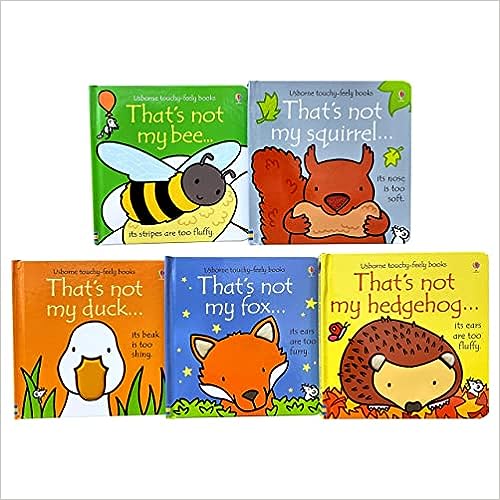 Usborne Thats Not My Wildlife Collection 5 Books Set (touchy-feely Board Books) Fox Squirrel Bee Duck Hedgehog