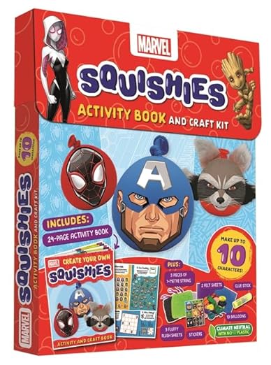 Marvel: Squishies Activity Book And Craft Kit