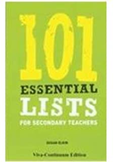 101 Essential Lists For Secondary Teachers