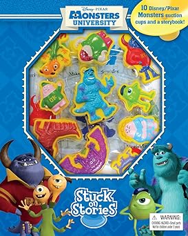 10 Diney Pixar Monsters Suction Cups And Story Books