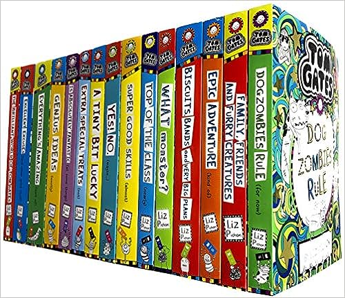 Tom Gates Series 17 Books Collection Set By Liz Pichon (books 1-17)