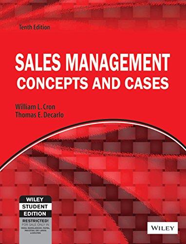 Sales Management: Concepts And Cases, 10ed, Isv | Im | E