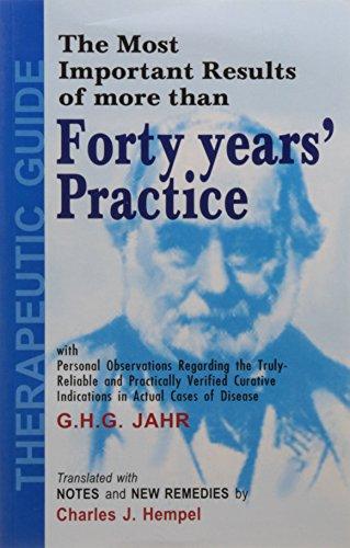 THE MOST IMPORTANT RESULS OF MORE THAN FORTY YEARS PRACTICE
