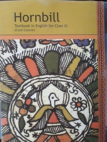 Hornbill Textbook In English For Class Xi