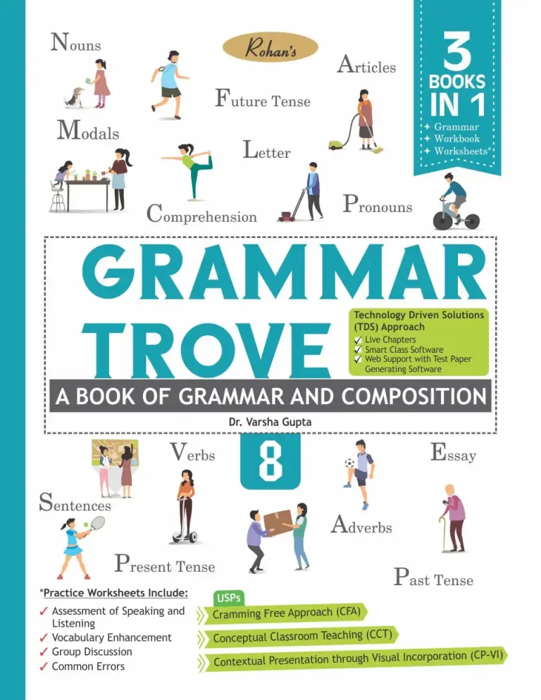 Rohan Grammar Trove A Book Of Grammar And Composition For Class 8