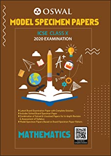 Icse Mathematics Model Test Paper For Class 10, 2021 Edition