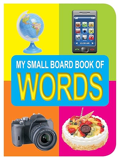 Words Small Board Book For Children Age 0 - 2 Years- 12 Pages Board Book