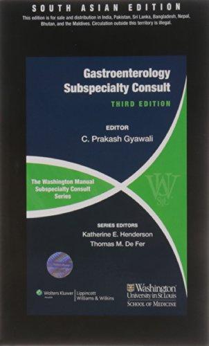 The Washington Manual Subspeciality Consult Series-gastroenterology