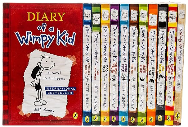 Diary Of A Wimpy Kid Collection 12 Books Set By Jeff Kinney