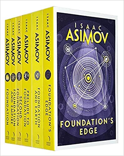 Isaac Asimov Foundation Series 6 Books Collection Set - Foundation Foundation And Empire Second Foundation Prelude To Foundation And More
