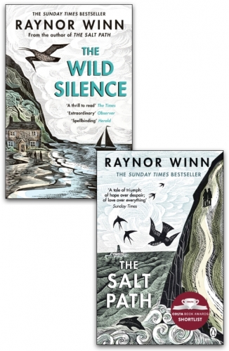 The Wild Silence & The Salt Path By Raynor Winn 2 Books Collection Set