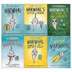 Narwhal And Jelly Series 6 Books Collection Set By Ben Clanton