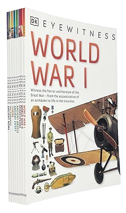 Dk Eyewitness Collection 8 Books Set (ancient Rome, Victorians, Tudor, Ancient Greece, Ancient Egypt, Shakespeare, World War I, World War Ii