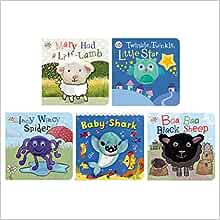 Finger Puppet Nursery Rhyme Board Book With Puppet 5 Books Collection- Ages 0 And Up - Board Book