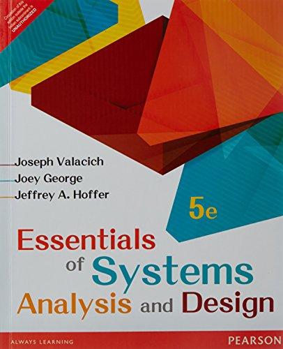 Essentials Of Systems Analysis And Design 5e