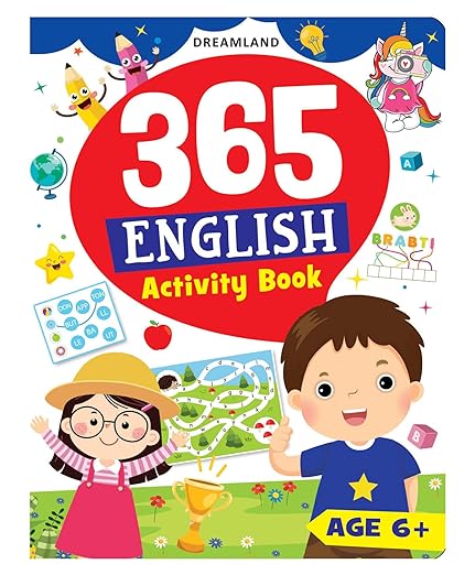 365 English Activity Book For Kids Age 6-8 Years- With Interactive Activities, Essential Vocabulary And Grammar Topics