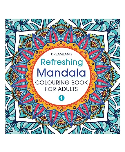 Refreshing Mandala- Colouring Book For Adults Book 1