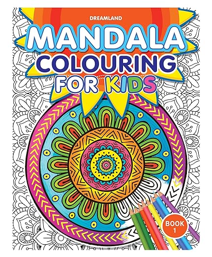 Mandala Colouring Book 1 For Kids Age 6+
