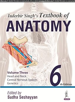 (old)inderbir Singh's Textbook Of Anatomy Vol.3,head And Neck,neuroanatomy,genetics