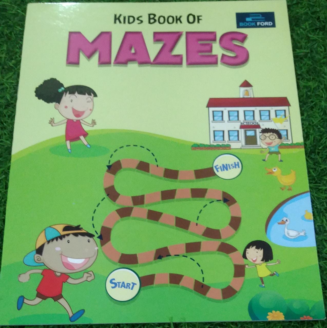 Kids Book Of Mazes Finish Start