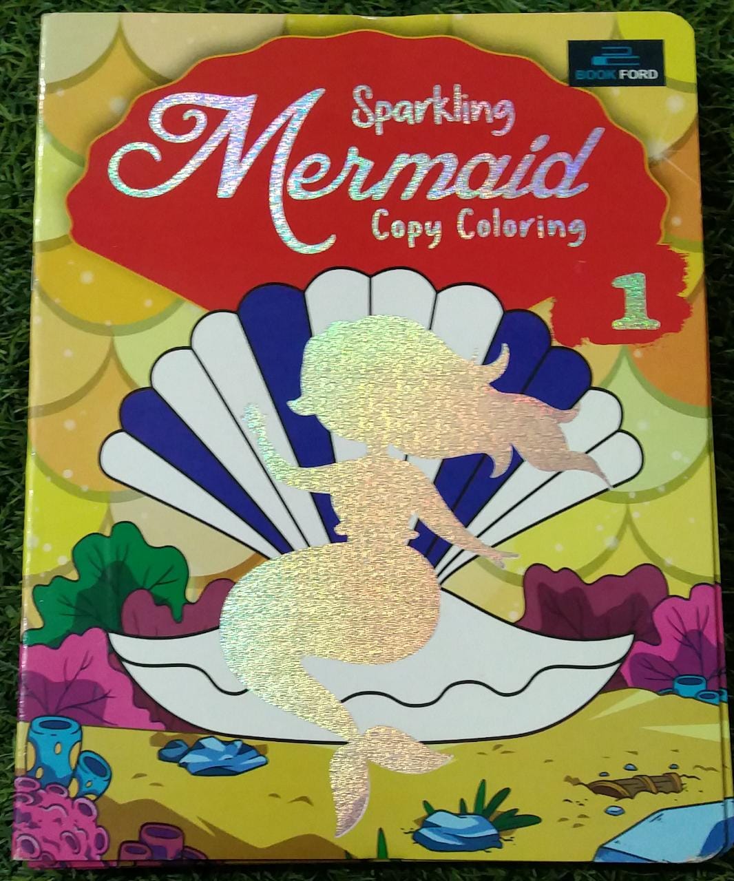 Sparkling Mermaid Copy Coloring 1