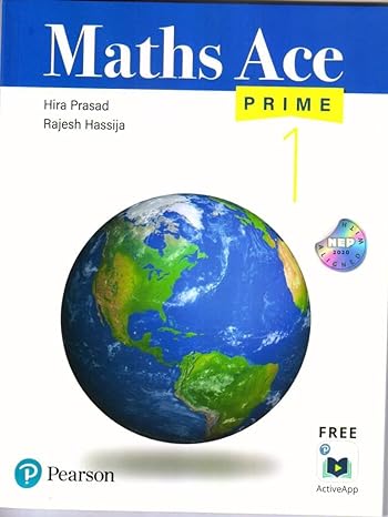 Maths Ace Prime Cbse Course Book Class 1
