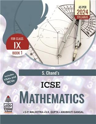 S. Chand's Icse Mathematics Ix