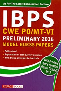 Ibps Cwe Po/mt-v Preliminary 2016 Model Guess Papers